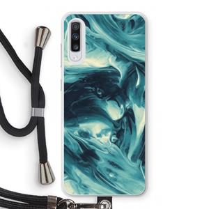 CaseCompany Dreaming About Whales: Samsung Galaxy A70 Transparant Hoesje met koord