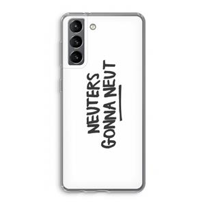 CaseCompany Neuters: Samsung Galaxy S21 Transparant Hoesje
