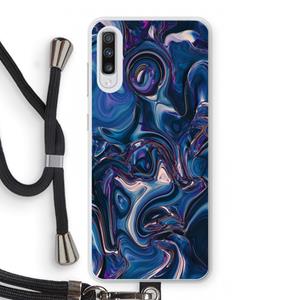 CaseCompany Mirrored Mirage: Samsung Galaxy A70 Transparant Hoesje met koord