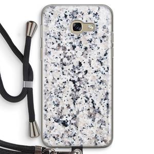 CaseCompany Gespikkelde marmer: Samsung Galaxy A5 (2017) Transparant Hoesje met koord