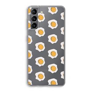 CaseCompany Bacon to my eggs #1: Samsung Galaxy S21 Transparant Hoesje