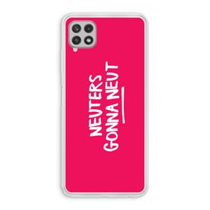 CaseCompany Neuters (roze): Samsung Galaxy A22 4G Transparant Hoesje