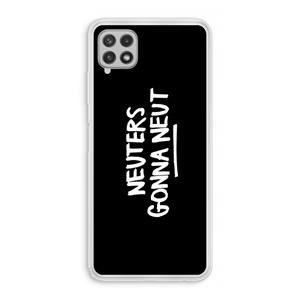 CaseCompany Neuters (zwart): Samsung Galaxy A22 4G Transparant Hoesje