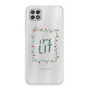 CaseCompany It's Lit: Samsung Galaxy A22 4G Transparant Hoesje