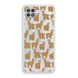 CaseCompany Alpacas: Samsung Galaxy A22 4G Transparant Hoesje