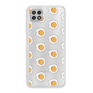 CaseCompany Bacon to my eggs #1: Samsung Galaxy A22 4G Transparant Hoesje