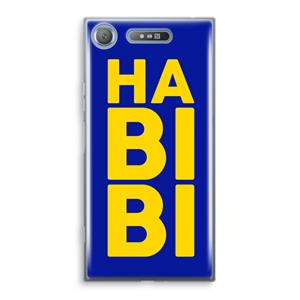 CaseCompany Habibi Blue: Sony Xperia XZ1 Transparant Hoesje
