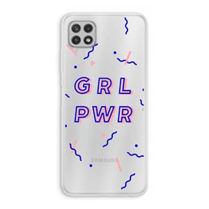 CaseCompany GRL PWR: Samsung Galaxy A22 4G Transparant Hoesje