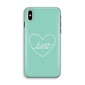 CaseCompany Best heart pastel: iPhone X Tough Case