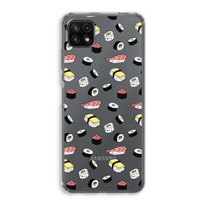 CaseCompany Sushi time: Samsung Galaxy A22 5G Transparant Hoesje