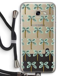 CaseCompany Paradise: Samsung Galaxy A5 (2017) Transparant Hoesje met koord