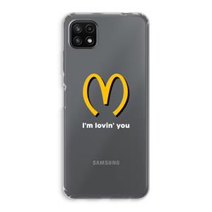 CaseCompany I'm lovin' you: Samsung Galaxy A22 5G Transparant Hoesje