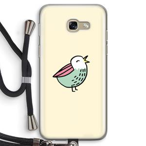 CaseCompany Birdy: Samsung Galaxy A5 (2017) Transparant Hoesje met koord