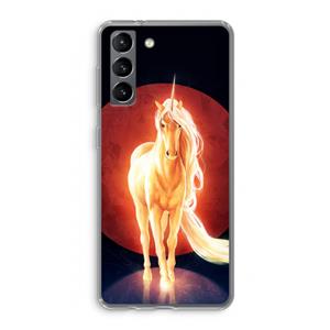 CaseCompany Last Unicorn: Samsung Galaxy S21 Transparant Hoesje