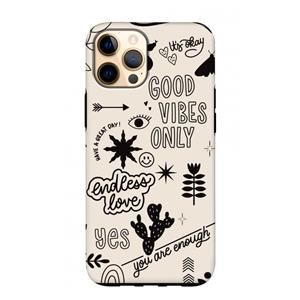 CaseCompany Good vibes: iPhone 12 Pro Max Tough Case