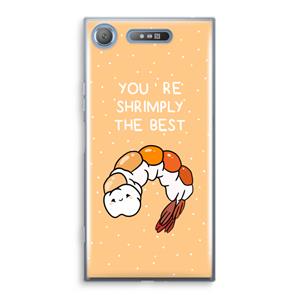 CaseCompany You're Shrimply The Best: Sony Xperia XZ1 Transparant Hoesje