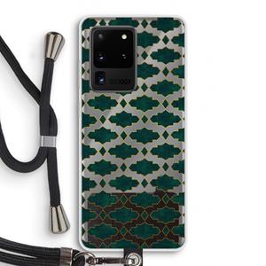 CaseCompany Moroccan tiles: Samsung Galaxy S20 Ultra Transparant Hoesje met koord