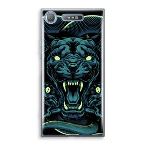 CaseCompany Cougar and Vipers: Sony Xperia XZ1 Transparant Hoesje