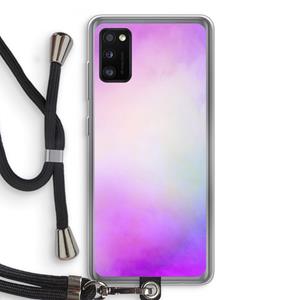 CaseCompany Clouds pastel: Samsung Galaxy A41 Transparant Hoesje met koord