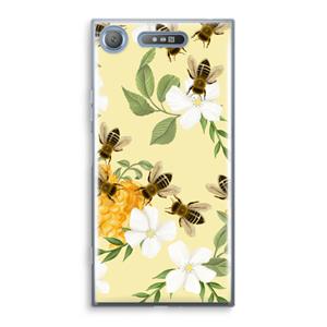 CaseCompany No flowers without bees: Sony Xperia XZ1 Transparant Hoesje