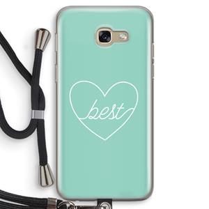 CaseCompany Best heart pastel: Samsung Galaxy A5 (2017) Transparant Hoesje met koord