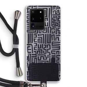 CaseCompany Moroccan Print: Samsung Galaxy S20 Ultra Transparant Hoesje met koord