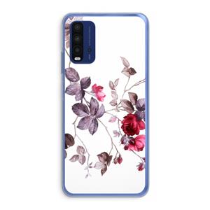 CaseCompany Mooie bloemen: Xiaomi Redmi 9T Transparant Hoesje