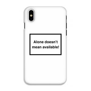 CaseCompany Alone: iPhone X Tough Case