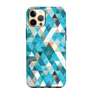 CaseCompany Gekleurde driehoekjes blauw: iPhone 12 Pro Max Tough Case