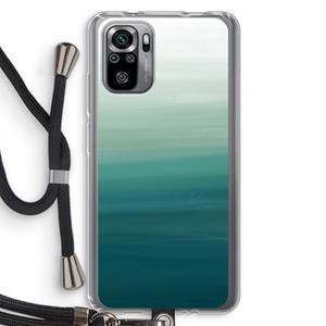 CaseCompany Ocean: Xiaomi Redmi Note 10S Transparant Hoesje met koord