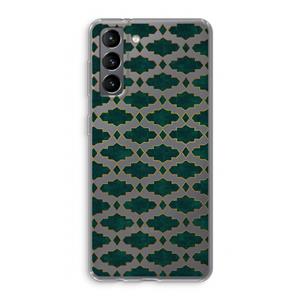 CaseCompany Moroccan tiles: Samsung Galaxy S21 Transparant Hoesje