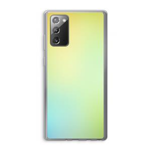 CaseCompany Minty mist pastel: Samsung Galaxy Note 20 / Note 20 5G Transparant Hoesje