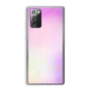 CaseCompany Flow mist pastel: Samsung Galaxy Note 20 / Note 20 5G Transparant Hoesje