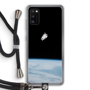 CaseCompany Alone in Space: Samsung Galaxy A41 Transparant Hoesje met koord