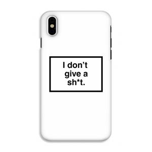 CaseCompany Don't give a shit: iPhone X Tough Case