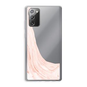 CaseCompany Peach bath: Samsung Galaxy Note 20 / Note 20 5G Transparant Hoesje
