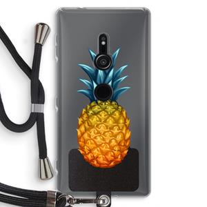 CaseCompany Grote ananas: Sony Xperia XZ2 Transparant Hoesje met koord