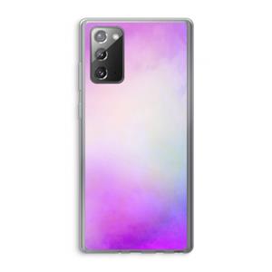 CaseCompany Clouds pastel: Samsung Galaxy Note 20 / Note 20 5G Transparant Hoesje