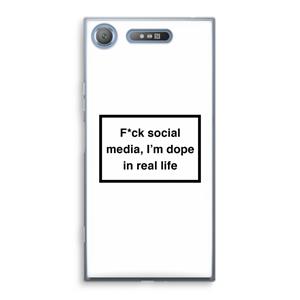CaseCompany I'm dope: Sony Xperia XZ1 Transparant Hoesje