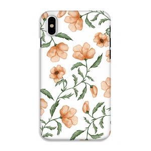 CaseCompany Peachy flowers: iPhone X Tough Case