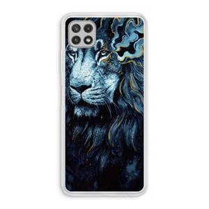 CaseCompany Darkness Lion: Samsung Galaxy A22 4G Transparant Hoesje