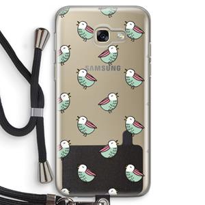 CaseCompany Vogeltjes: Samsung Galaxy A5 (2017) Transparant Hoesje met koord