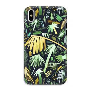 CaseCompany Tropical Palms Dark: iPhone X Tough Case