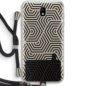 CaseCompany Magic pattern: Samsung Galaxy J7 (2017) Transparant Hoesje met koord