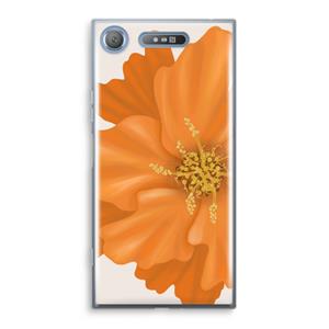 CaseCompany Orange Ellila flower: Sony Xperia XZ1 Transparant Hoesje