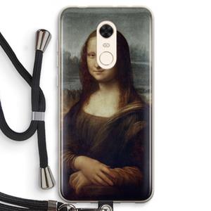 CaseCompany Mona Lisa: Xiaomi Redmi 5 Transparant Hoesje met koord