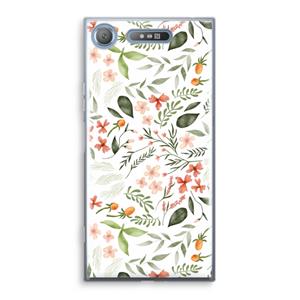CaseCompany Sweet little flowers: Sony Xperia XZ1 Transparant Hoesje