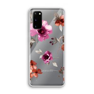 CaseCompany Geschilderde bloemen: Samsung Galaxy S20 Transparant Hoesje