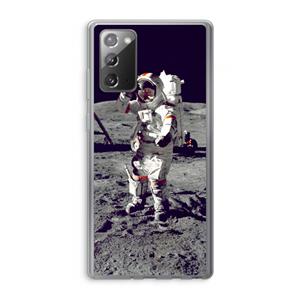 CaseCompany Spaceman: Samsung Galaxy Note 20 / Note 20 5G Transparant Hoesje