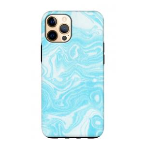 CaseCompany Waterverf blauw: iPhone 12 Pro Max Tough Case